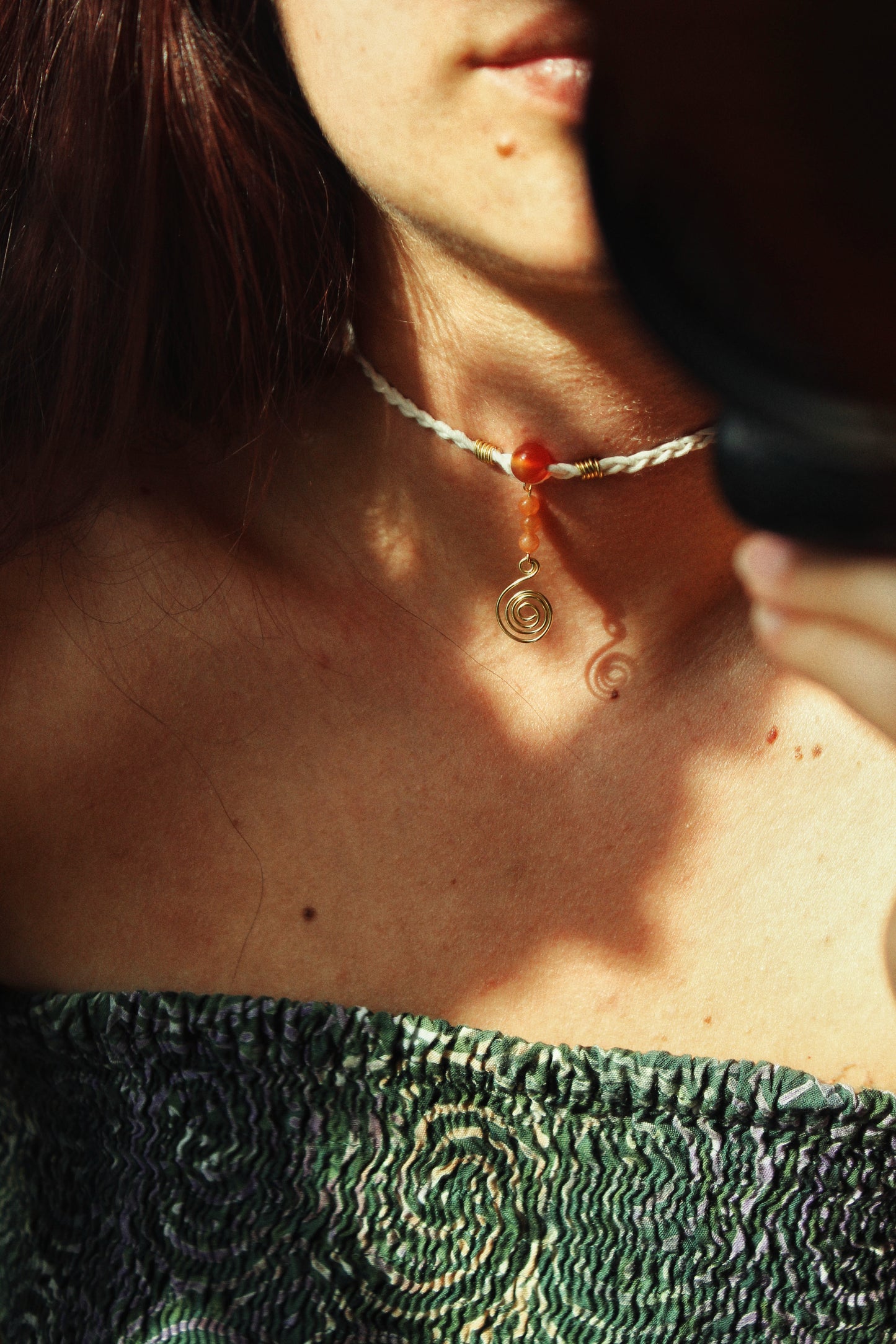 Chokers macrame con pietre