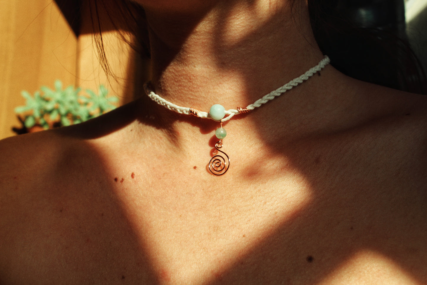 Chokers macrame con pietre