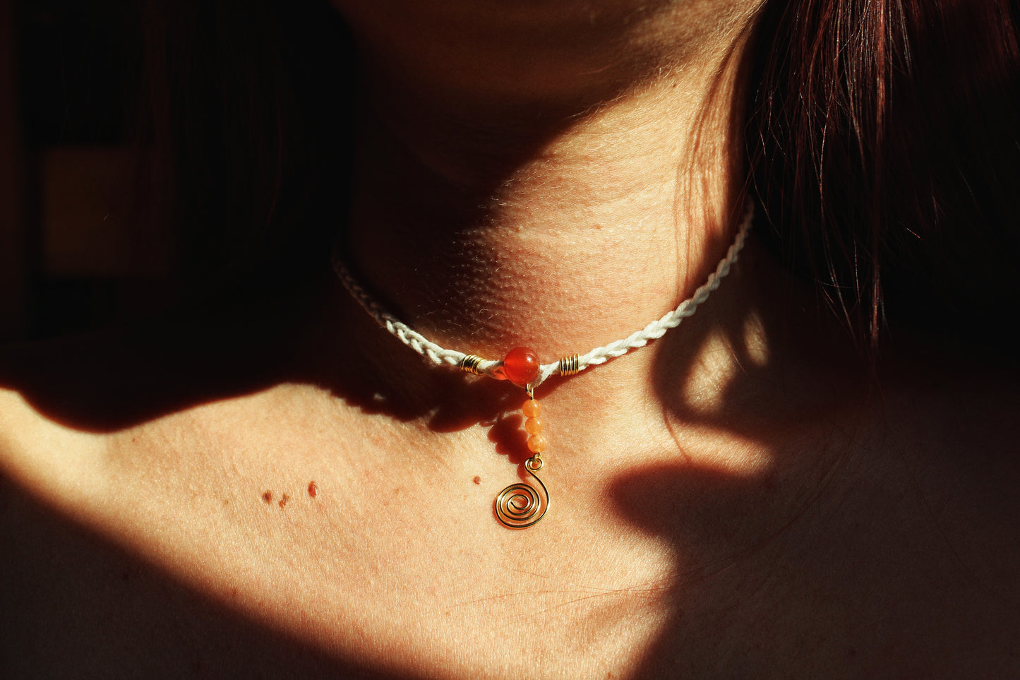 Chokers macrame con pietre